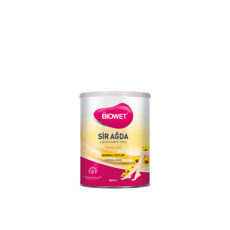 BIOWET vosak za depilaciju konzerva 240ml-Natural