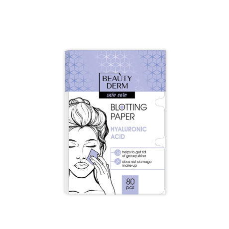 BEAUTYDERM Blotting paper for face with hulayronic acid 80 kom