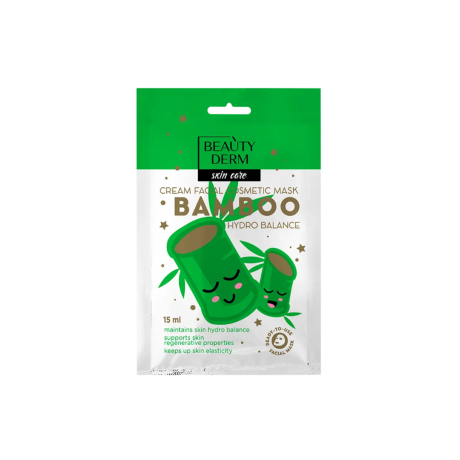 BEAUTYDERM Cosmetic maska Bamboo hydro balance, 15 ml